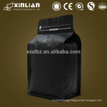 2015 Accept Custom Order and Laminated Material l quad seal aluminum foil coffee bags